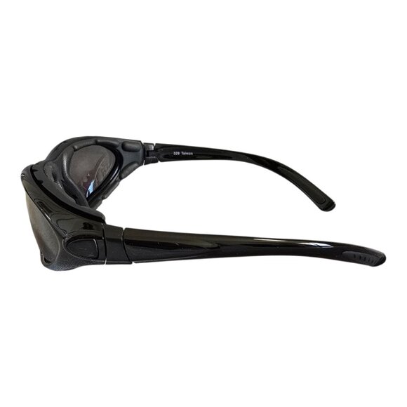 Wynd Blocker Wind Resistant Sunglasses Motorcycle Riding Black Cushion Wrap - Picture 5 of 14